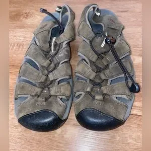 KEEN 1248 KREEK BROWN NUBUCK LEATHER GLADITOR HIKING SANDALS SIZE 10 KEEN 1248 KREEK BROWN NUBUCK LEATHER GLADITOR HIKING SANDALS  main image 2